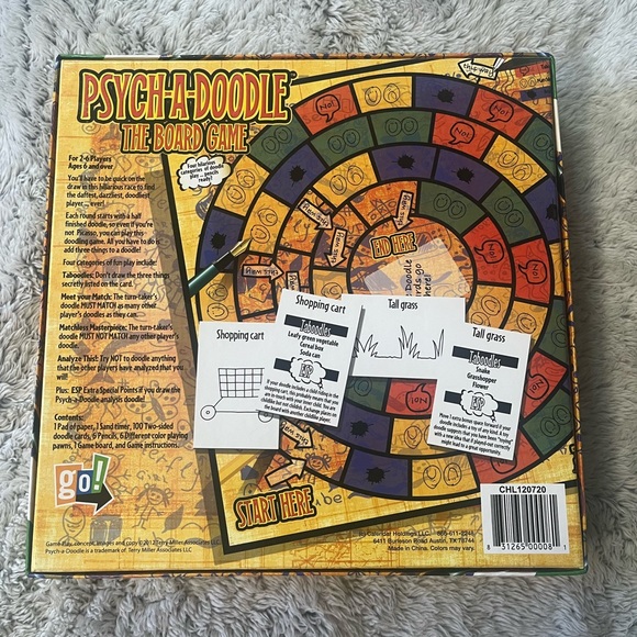 Psych-A-Doodle The Board Game - Family, Age 6‎ + COMPLETE - Picture 2 of 8